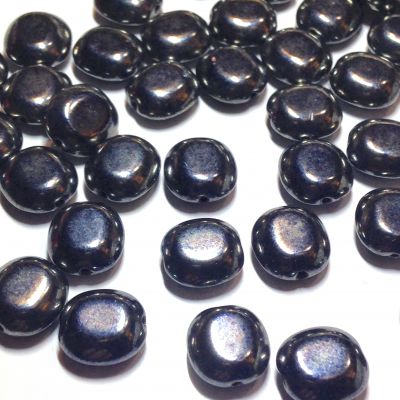 Koraliki Czech Glass Beads 10x9 mm Hematite 10 szt.